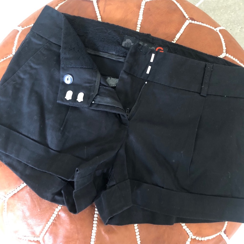 Black dress shorts